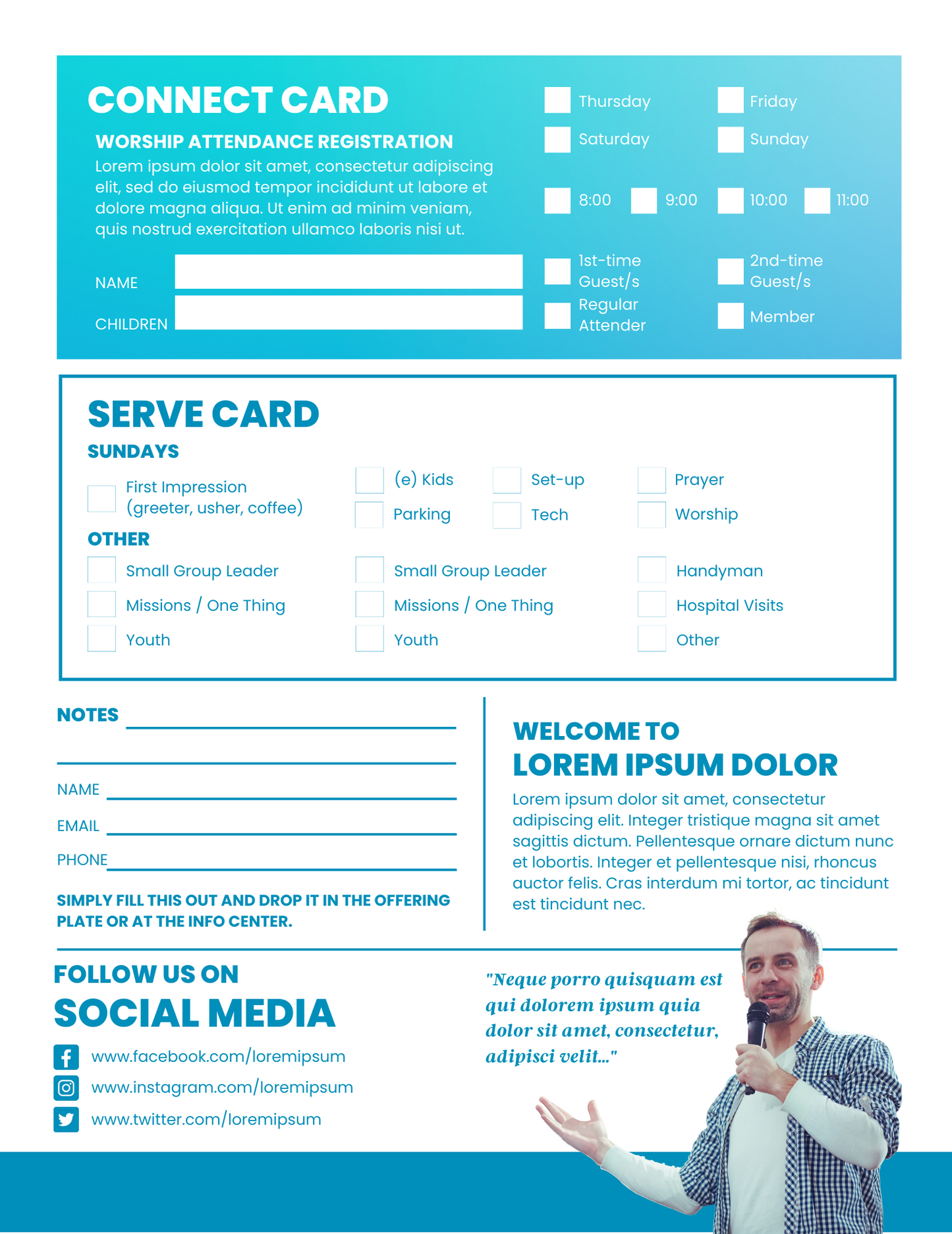 Bulletin Template 03