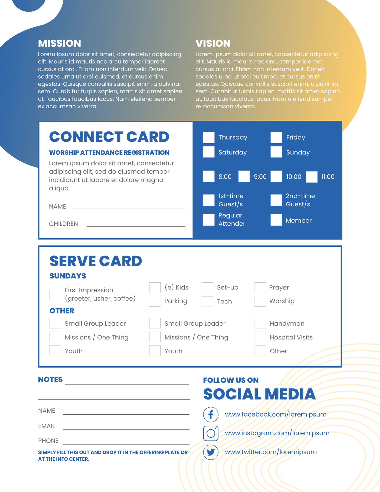 Bulletin Template 09