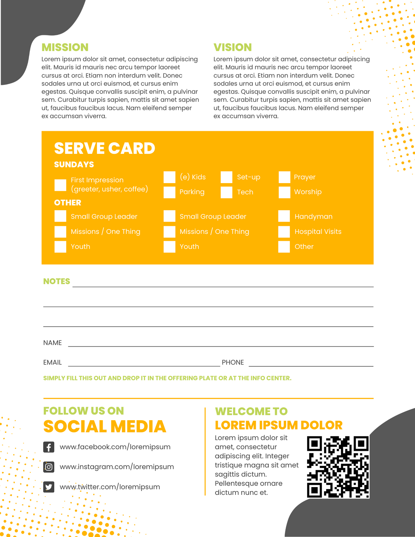 Bulletin Template 10