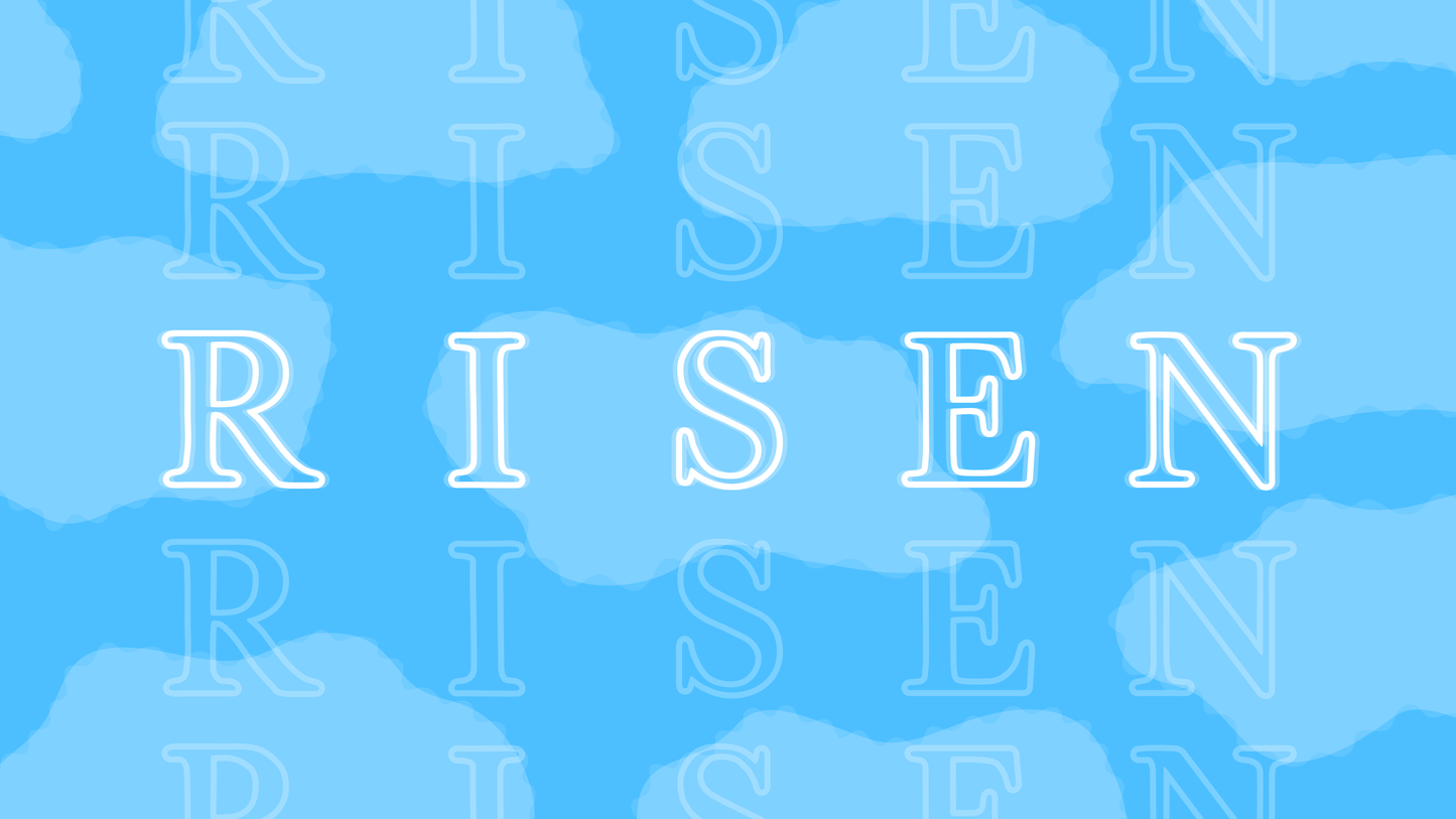 Easter Sermon Series Graphic Risen