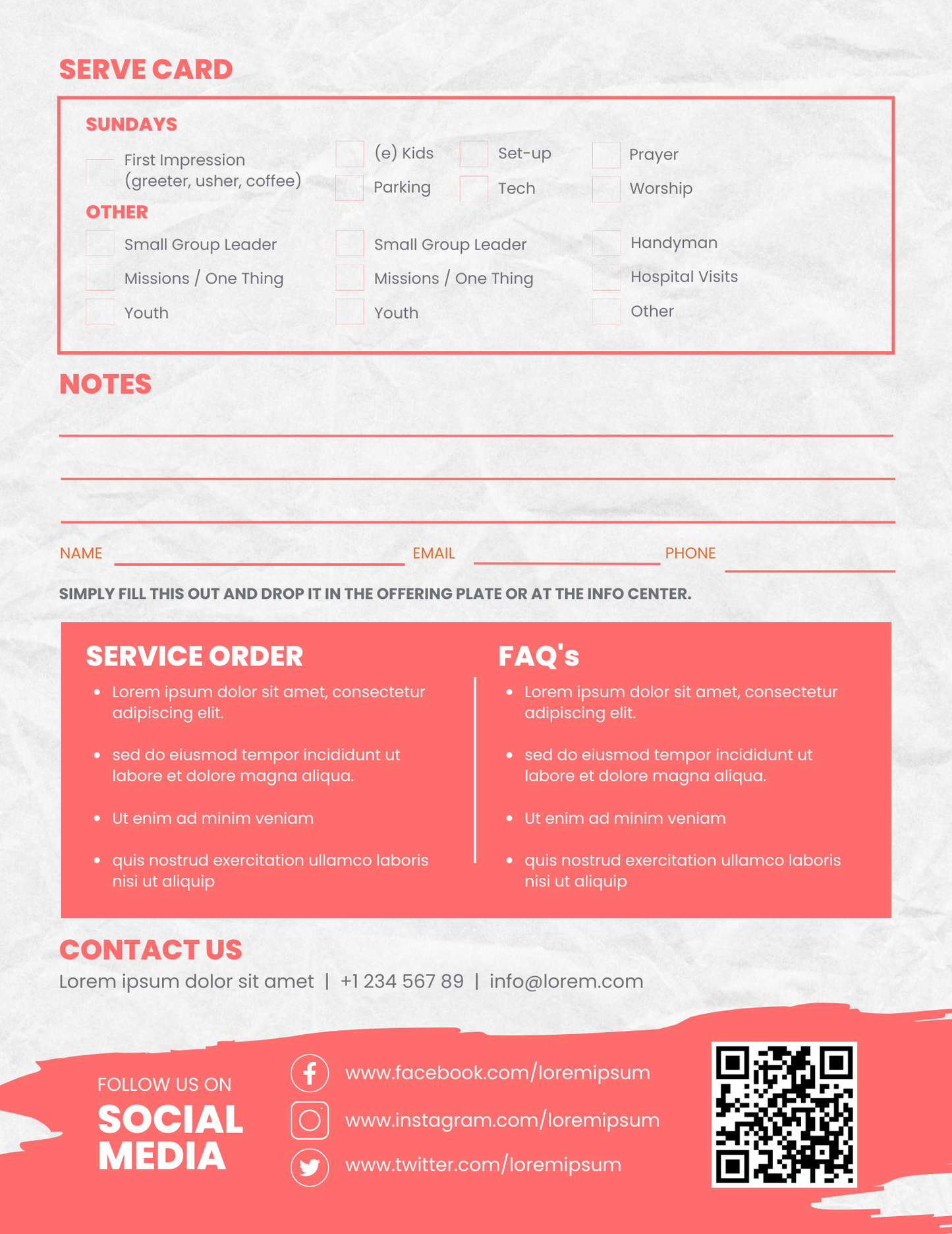 Bulletin Template 02