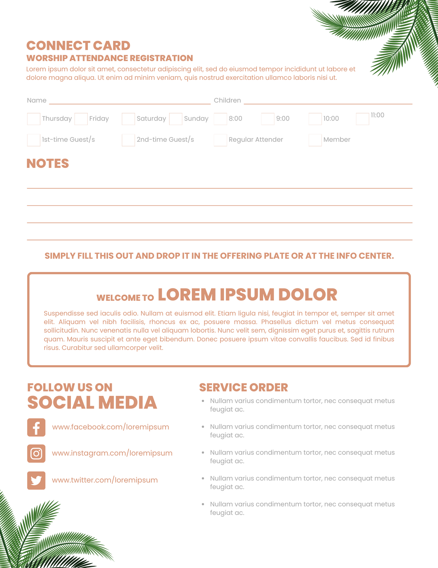 Bulletin Template 04