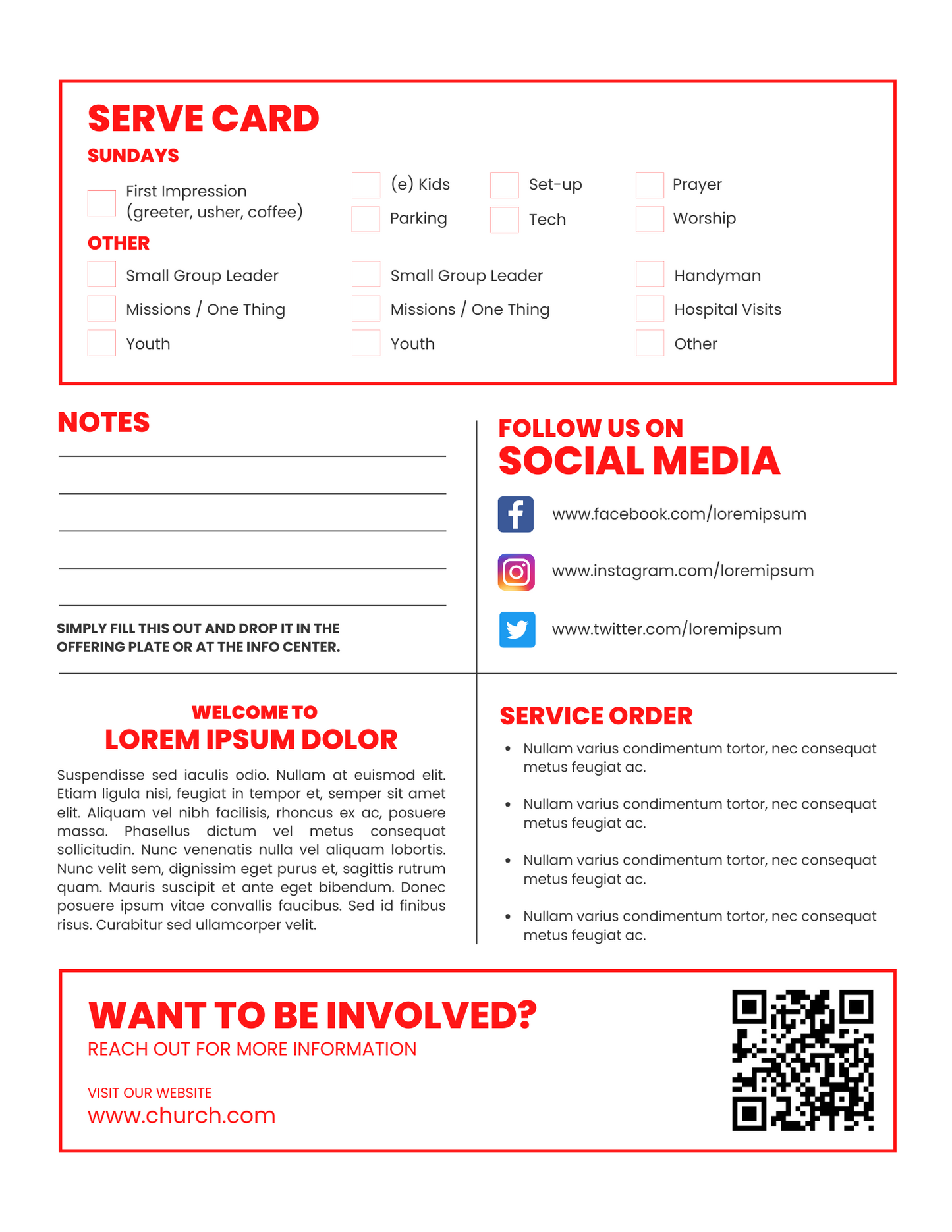 Bulletin Template 05