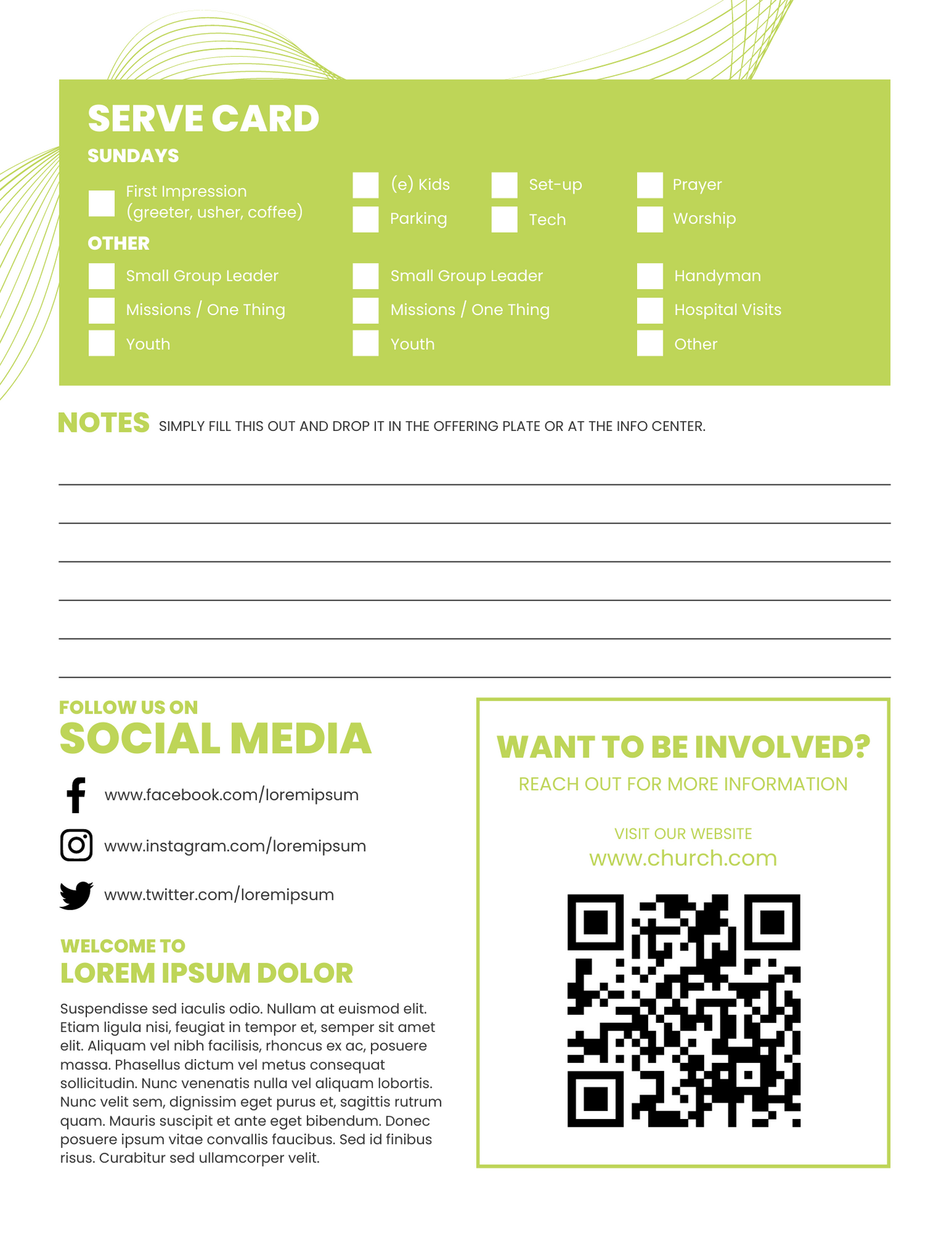 Bulletin Template 06