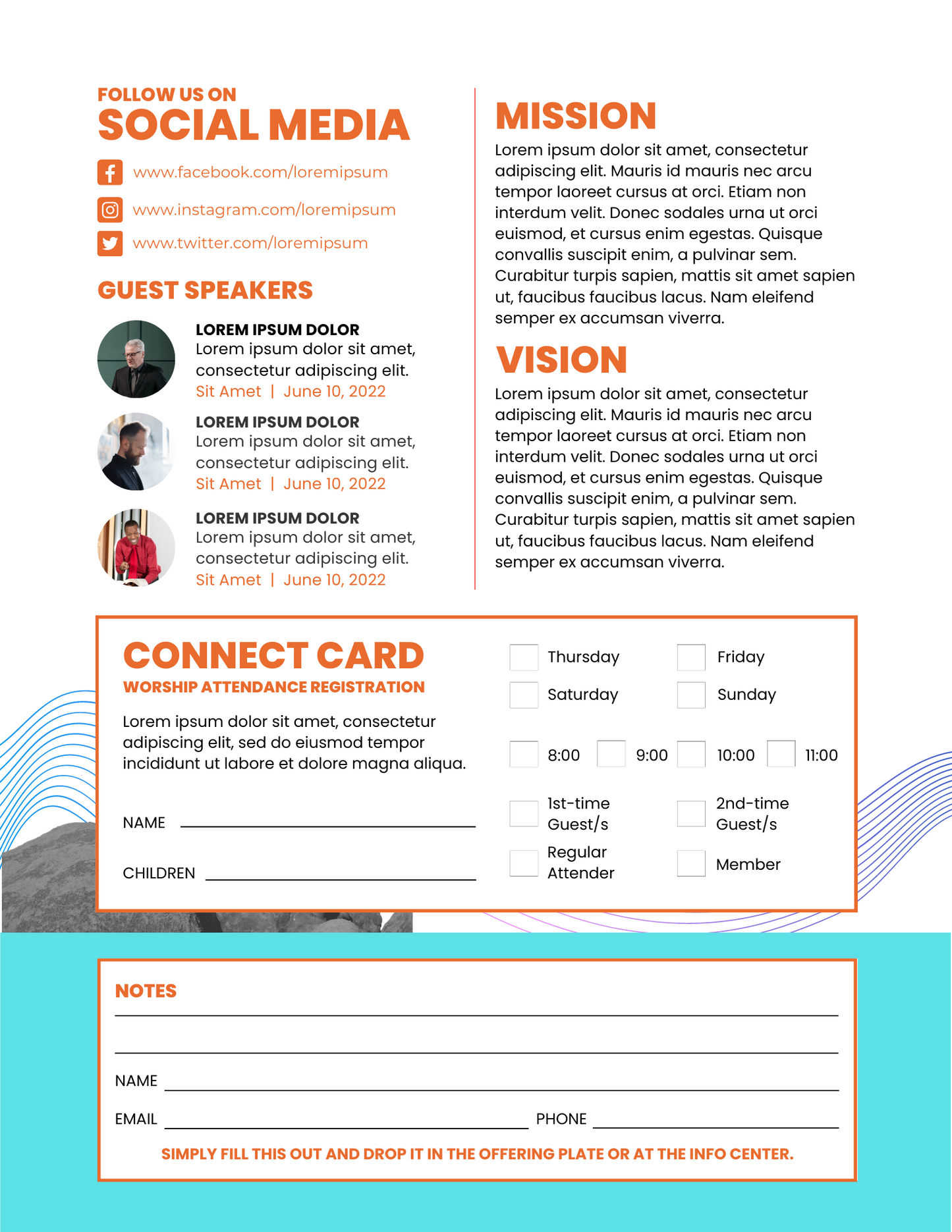 Bulletin Template 08