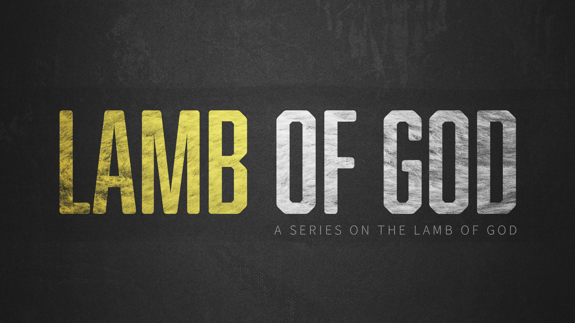 Sermon Graphic on Lamb of God