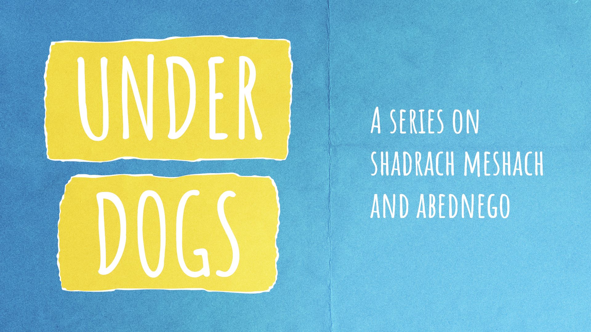 Sermon Graphic on Underdogs